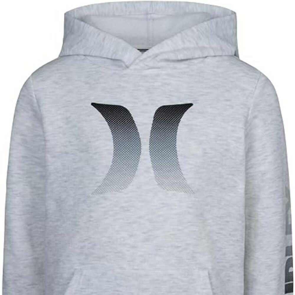 NWT 3T Hurley Boys Pullover Hoodie Birch Heather One & Only Fleece